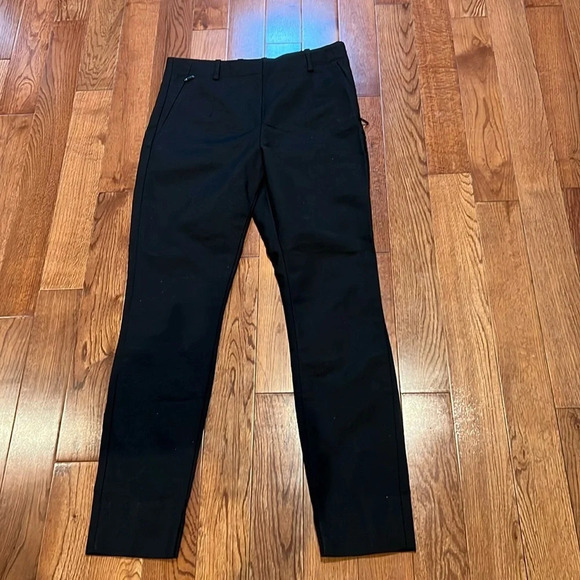 Armani Exchange AX black high waisted cropped dress pants Sz 6 - Picture 3 of 11